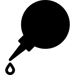 Ink dropper outline icon