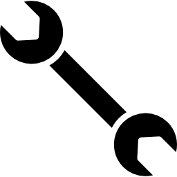 Double wrench outline icon