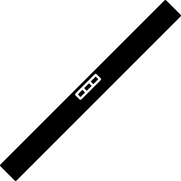 forma larga rectangular icono