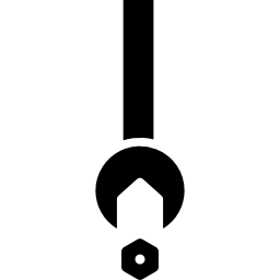 Wrench and screw nut icon