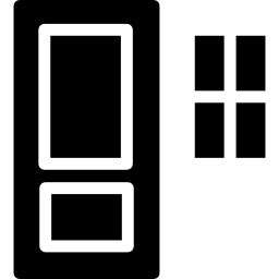 drzwi i okno ikona