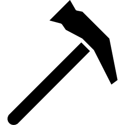 Hammer tool outline icon