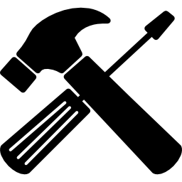 Repair tools cross icon