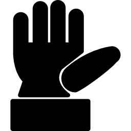 Cut hand outline icon