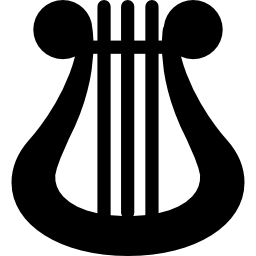 Harp outline icon