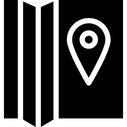 Map folded icon