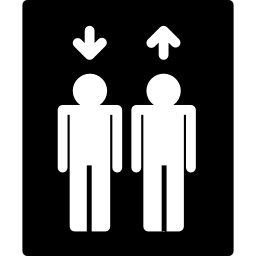Up and down signal icon