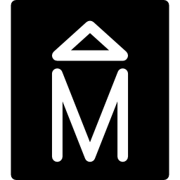 Museum sign icon