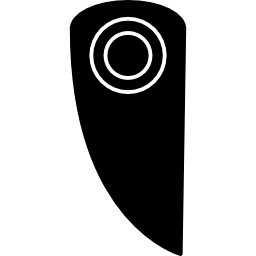 Knife blade silhouette icon