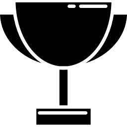 Cup black side view icon