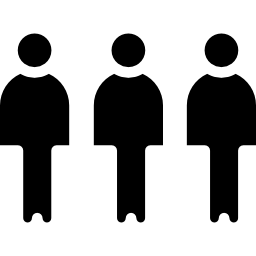 Group of people cartoon variant icon