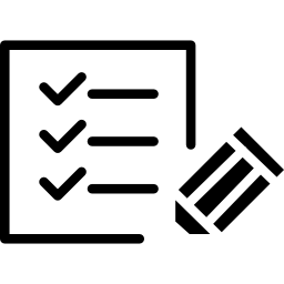 papieren checklist met pen icoon