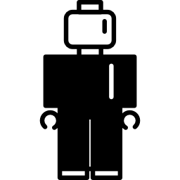 Robot in suit icon