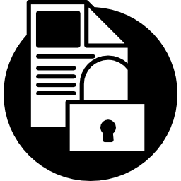 Document with padlock icon