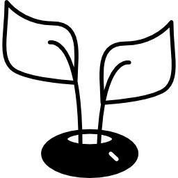 plant bladeren in een pot icoon