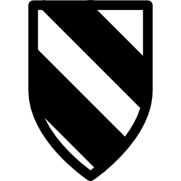 variante de escudo com design de listras Ícone