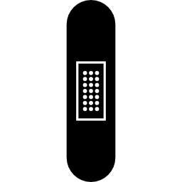 pflaster silhouette in vertikaler position icon