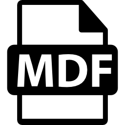 format d'icône mdf Icône