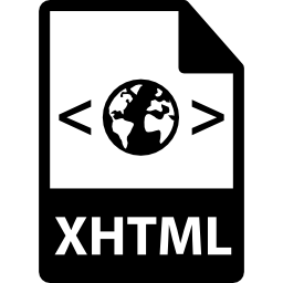format de fichier d'icône xhtml Icône