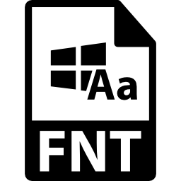 formato de archivo fnt icono