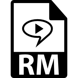 format de fichier rm Icône