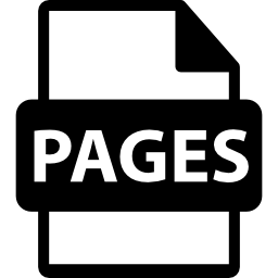 format de fichier pages Icône