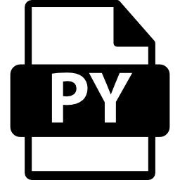 formato de archivo py icono