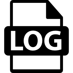 formato de archivo de registro icono