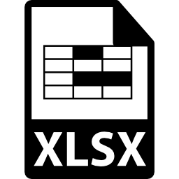 XLSX file format icon