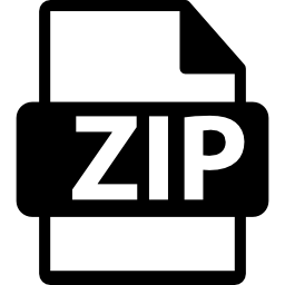 formato de archivo zip icono