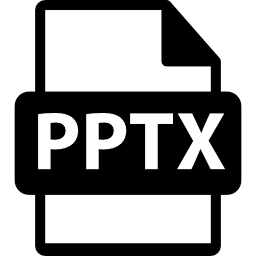 PPTX file format icon