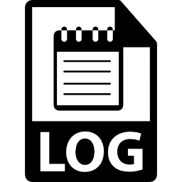 formato de archivo de registro icono