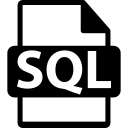 format de fichier sql Icône