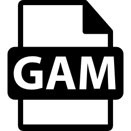 formato de archivo gam icono