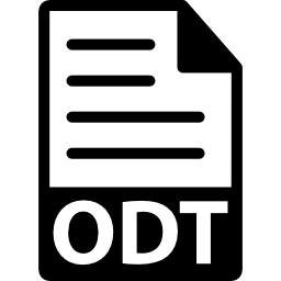 ODT file format icon