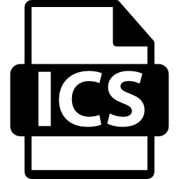 formato de archivo ics icono
