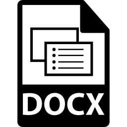 formato de arquivo docx Ícone