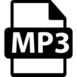 símbolo de formato de archivo mp3 icono