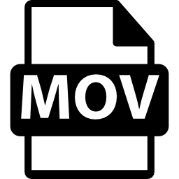formato de archivo mov icono