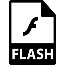 formato de archivo flash icono