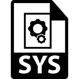 formato de archivo sys icono