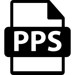 formato de archivo pps icono