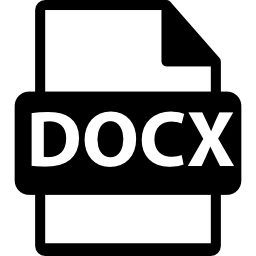 symbole de format de fichier docx Icône