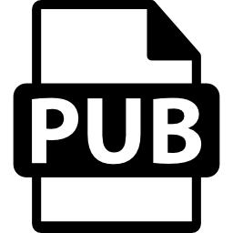 format de fichier pub Icône