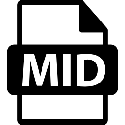 estensione del formato file mid icona