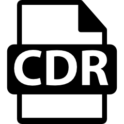 extensión de formato de archivo cdr icono