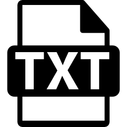símbolo de archivo txt icono