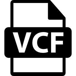 symbole de fichier vcf Icône
