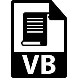 símbolo de archivo vb icono