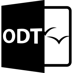 variante de archivo abierto odt icono
